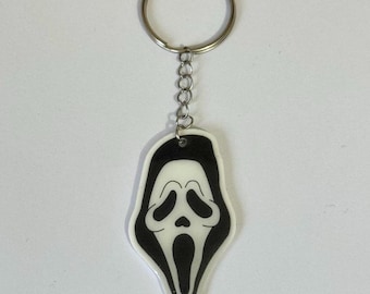 Llavero con máscara de fantasma gritando