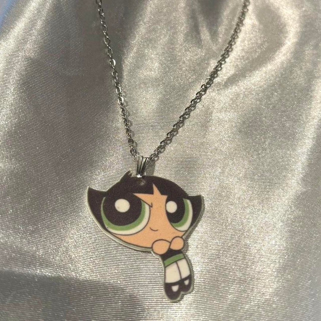 BUTTERCUP Powerpuff Girls Necklace Etsy