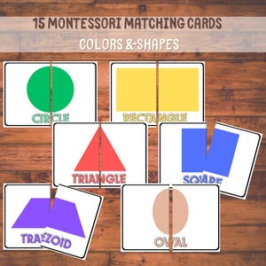 Cartes symetrie formes 2D, Jeu d'association geometrique, Activite maternelle, Cartes visuelles enfant