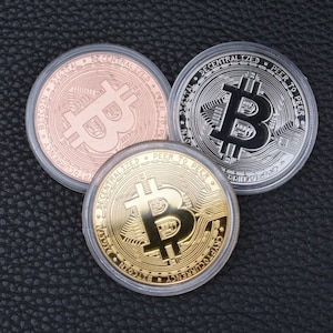 Lembrança criativa Bitcoin, moeda física, lembrança BTC, coleção de moedas, ótimo presente, criptografia