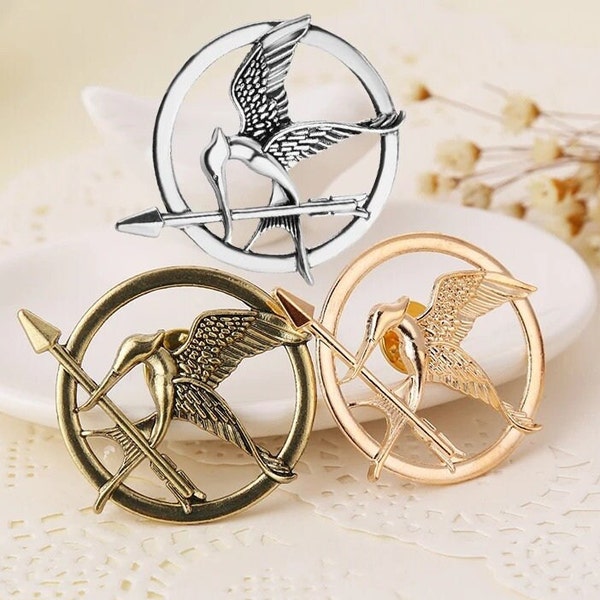 The Hunger Games Mockingbird Style populaire Oiseaux 3 couleurs Broche Bijoux Cadeau mode Inactif