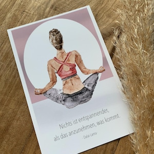 Postkarte "Yoga" (Druck)