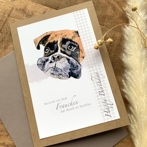 Grußkarte "Hund - Frauchen" (Druck)