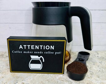 Placa divertida para lembrar o bar de café – Decoração para cafeteria, presente de boas-vindas