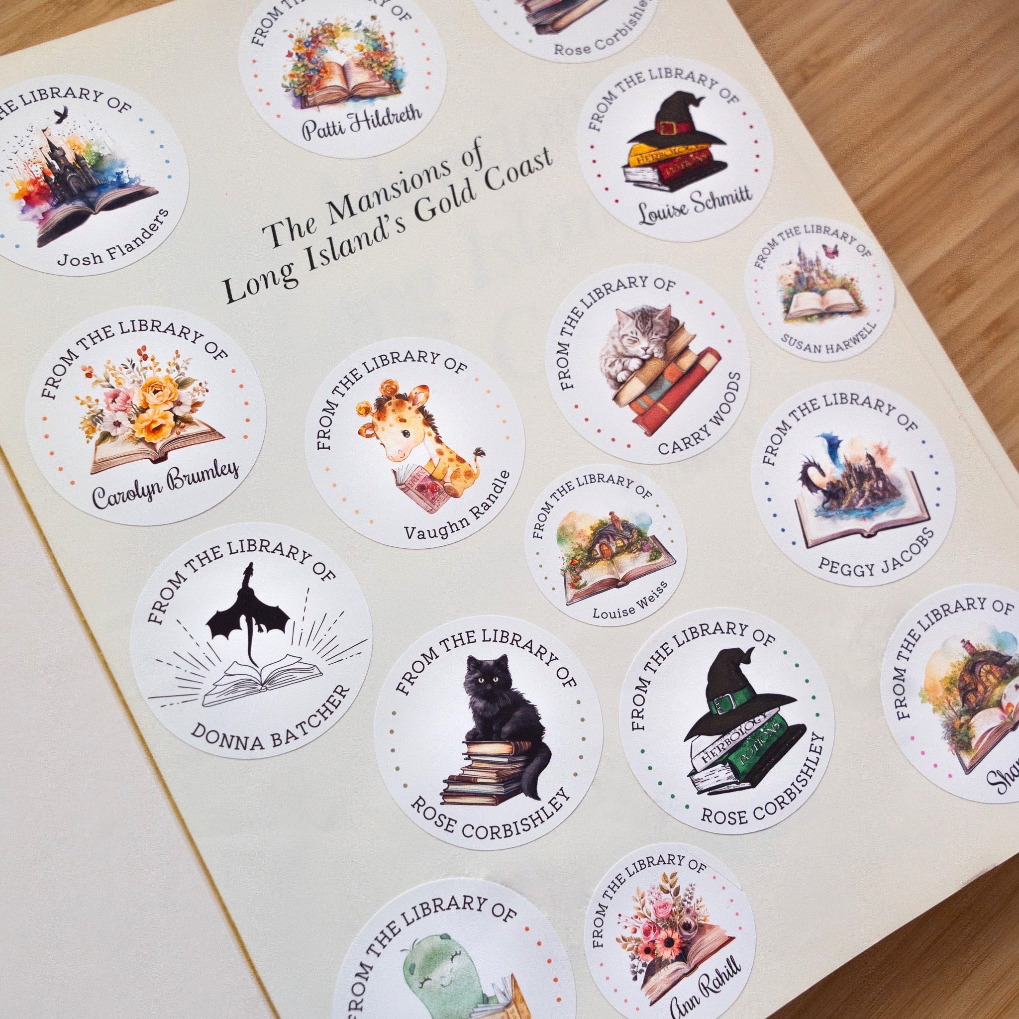 From the Library of Custom Name Stickers for Books in Personal Library ...