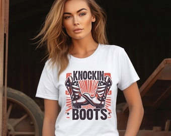 Knockin Boots T shirt, Country song t shirt|concert t shirt|country music t shirt, country wear t shirt|Knockin boots, country and western