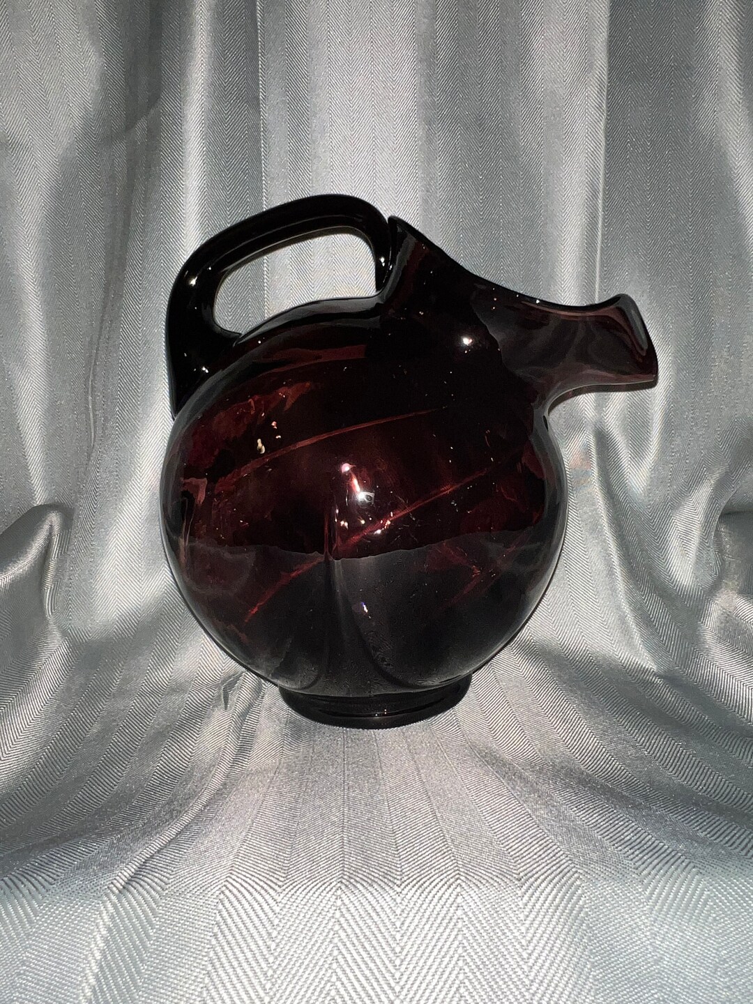 Vintage Cambridge Amethyst Ball Pitcher 3400 Line - Etsy