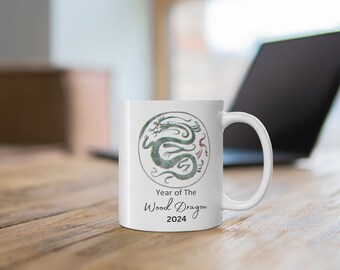 White Dragon Mug 11 Oz Mug, Tears Mug, Inspirational Ceramic Coffee Mug, Tea Mug, Coffee Lover Gift