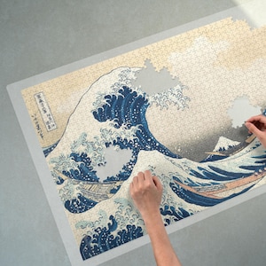 The Great Wave Jigsaw Puzzle, Wood Puzzle in 300/500/1000pcs, Eco Friendly Jigsaw Puzzle, Family Game, Brain Game, Unique Gift