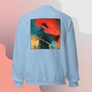 Sweatshirt Blaues Auge Samurai