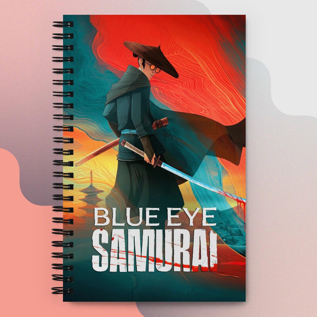 Samurai Notebook Spiral Journaling Notebook Blue Eye Samurai - Etsy