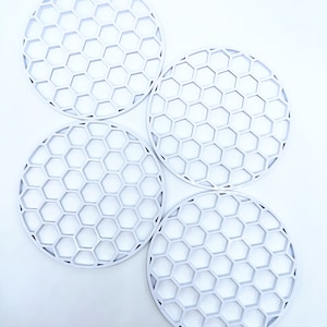 4 Pack of Decorative Fan covers for our Desktop DIY Air Purifier Box Project