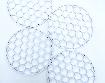 4 Pack of Decorative Fan covers for our Desktop DIY Air Purifier Box Project