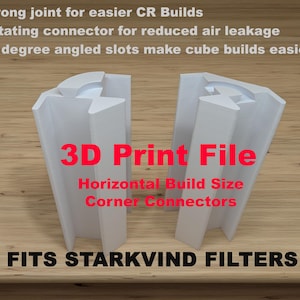 Digital File (STL/3MF) to connect corners of Starkvind CR Box- Horizontal Build