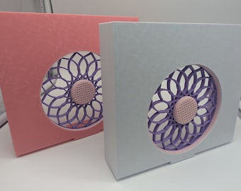 2 pack of Decorative Fan covers for our Desktop DIY Air Purifier Box Project