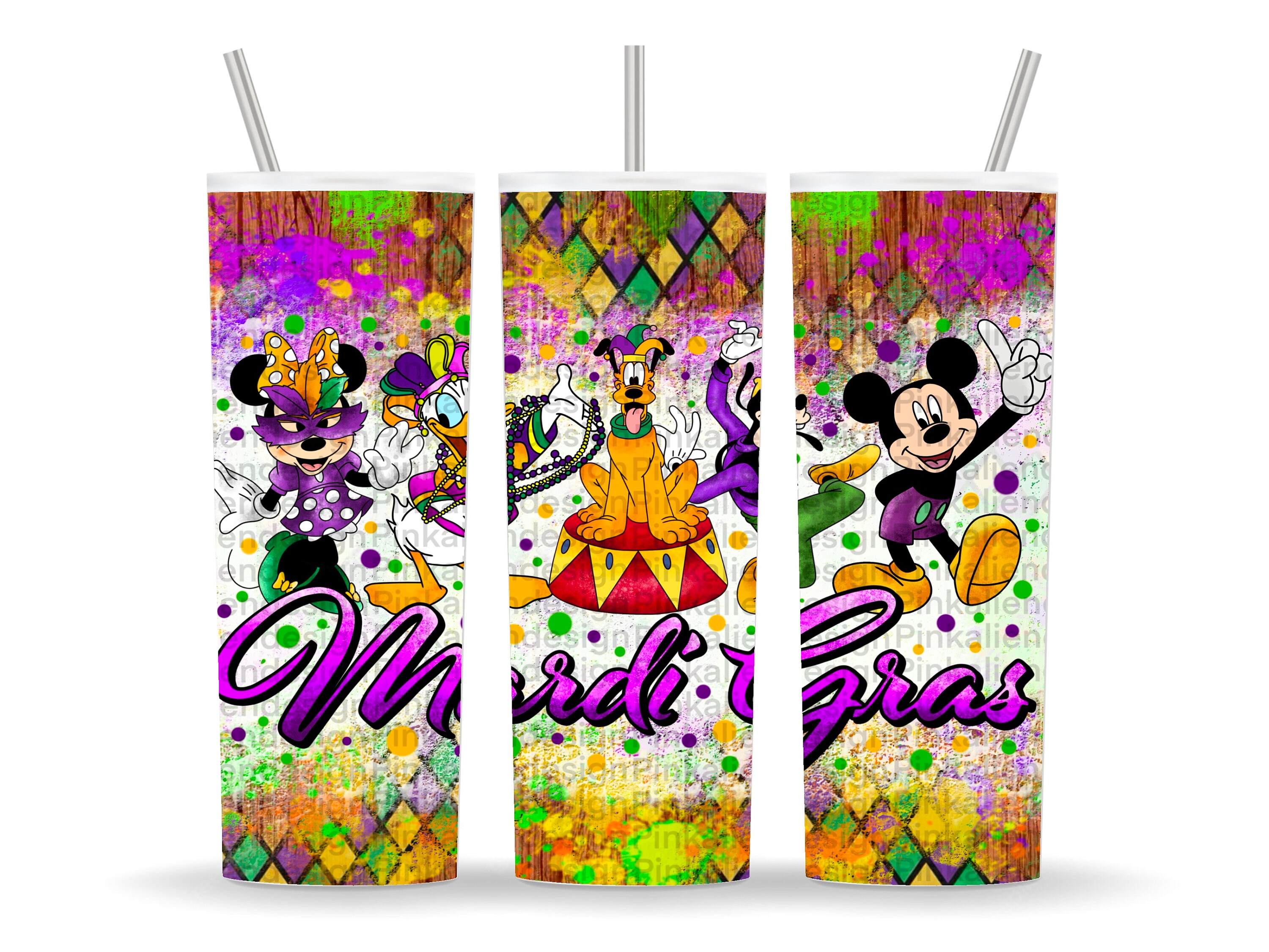 mardi gras 40 oz tumbler