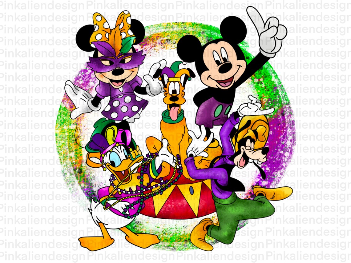 mardi gras mickey shirt