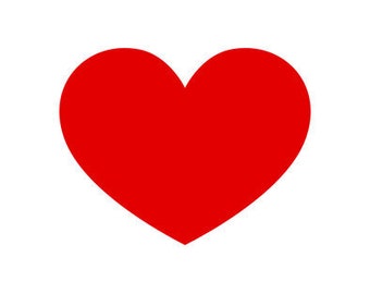 May include: A red heart shape.