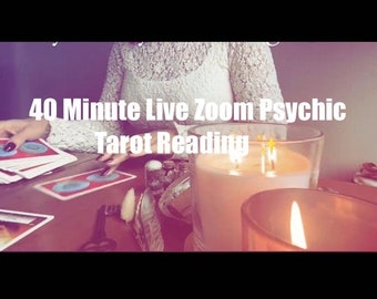 Live Tarot Reading 30 minutes on Zoom