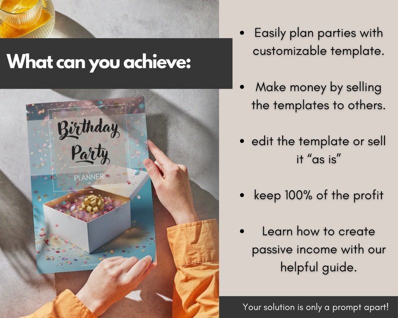 Editable Birthday Party Planner Canva Template: PLR + MRR - Etsy