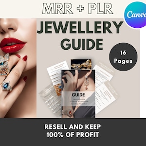 Guide sur la production de bijoux éthiques et durables avec droits de revente principaux et droits de marque privée | Ebook de bijoux MRR + PLR DFY