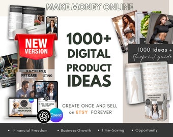 1000+ Digital Product Ideas to sell with MRR and PLR, Online Business Startup Ideas, Small Business Inspiration, Niche Market Ideas for Etsy