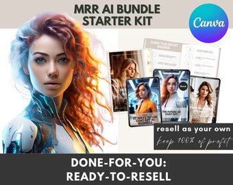 AI Bundle Master Resell Rights | Bundle AI Prompts, Ebooks, How-Tos | Done-For-You Artificial Intelligence Bundle | MRR Digital Products