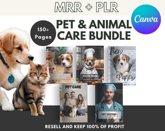 Ultimate Editable Pets and Animal Care Bundle with Master Resell Rights and Private Label Rights | Ebook, Checklists, Planner, Recipe Book