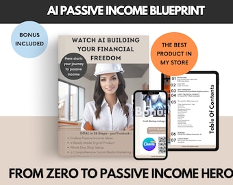 Unlock Financial Freedom with AI: Instant Business Start + Bonus | AI Passive Income Blueprint | Passive Income with Chat GPT and Canva