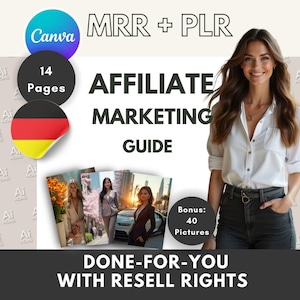 Guide for Affiliate Marketing with Master Resell Rights in German Language | Affiliate Marketing Beginners Guide Done-For-You MRR PLR DFY