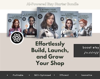 AI Etsy Shop Starter Bundle: Product Ideas, SEO (Digital Download)