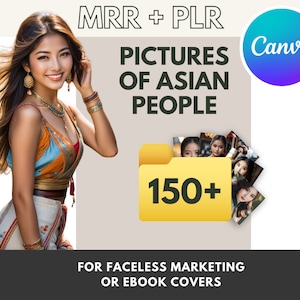 Schöne asiatische Menschen Bilder Bündel | Instagram Posts oder asiatische Menschen Reel Covers für gesichtsloses digitales Marketing |Menschen asiatischer Herkunft