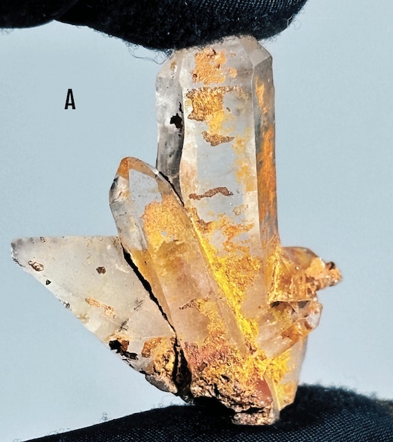 ゴールデンヒーラー ヒマラヤ水晶クラスター 鉱物標本 虹色 