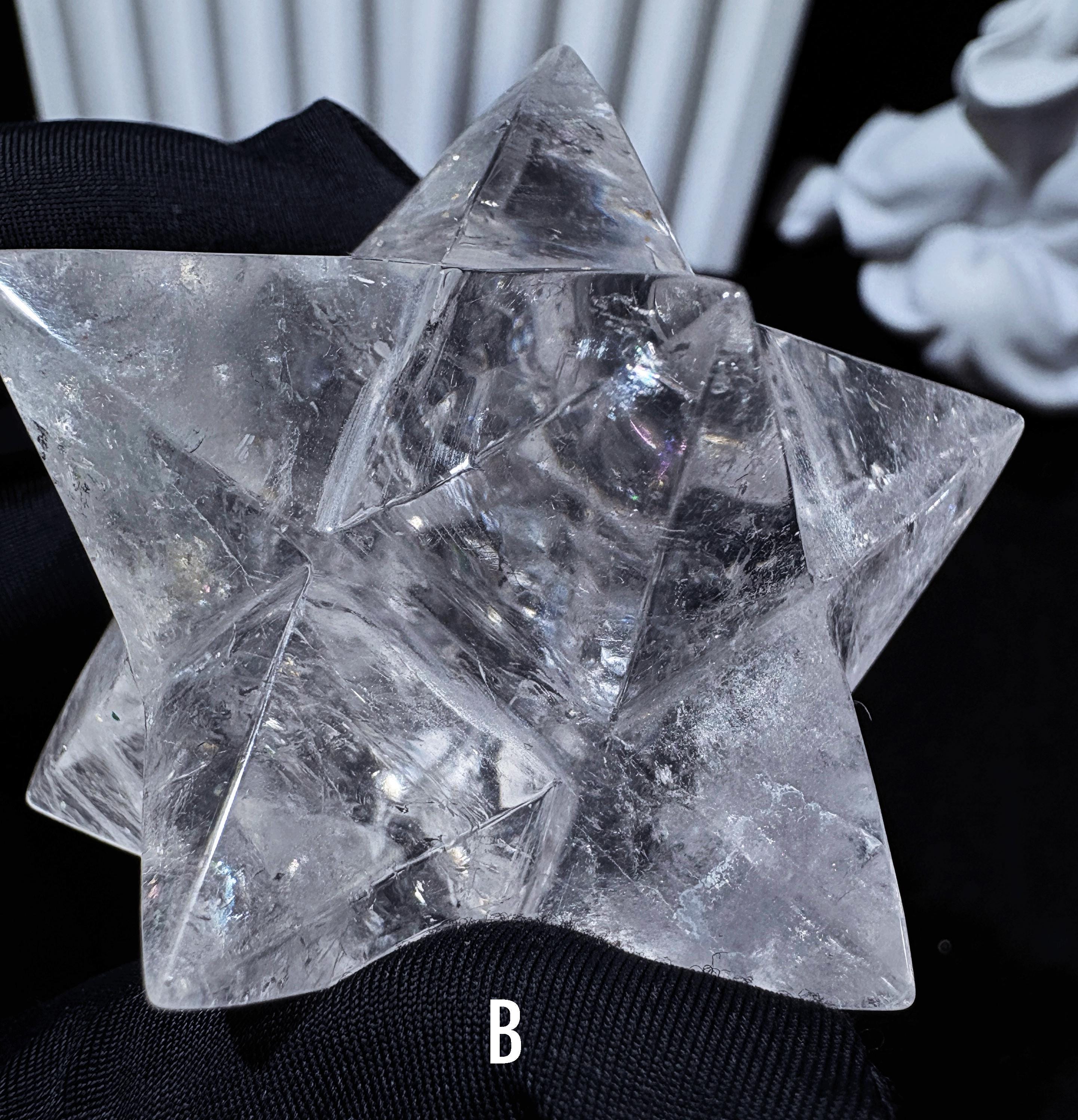 限定品】AAAAAAAA級天然高透明度水晶マカバ（Merkaba Crystals）0617