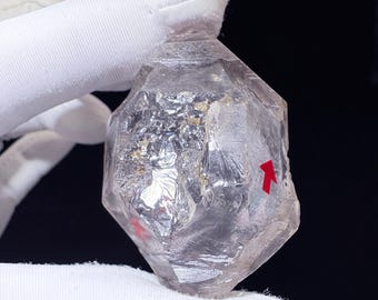 ハーキマーダイヤモンド エンハイドロクォーツ（動く黒砂入り、虹色
