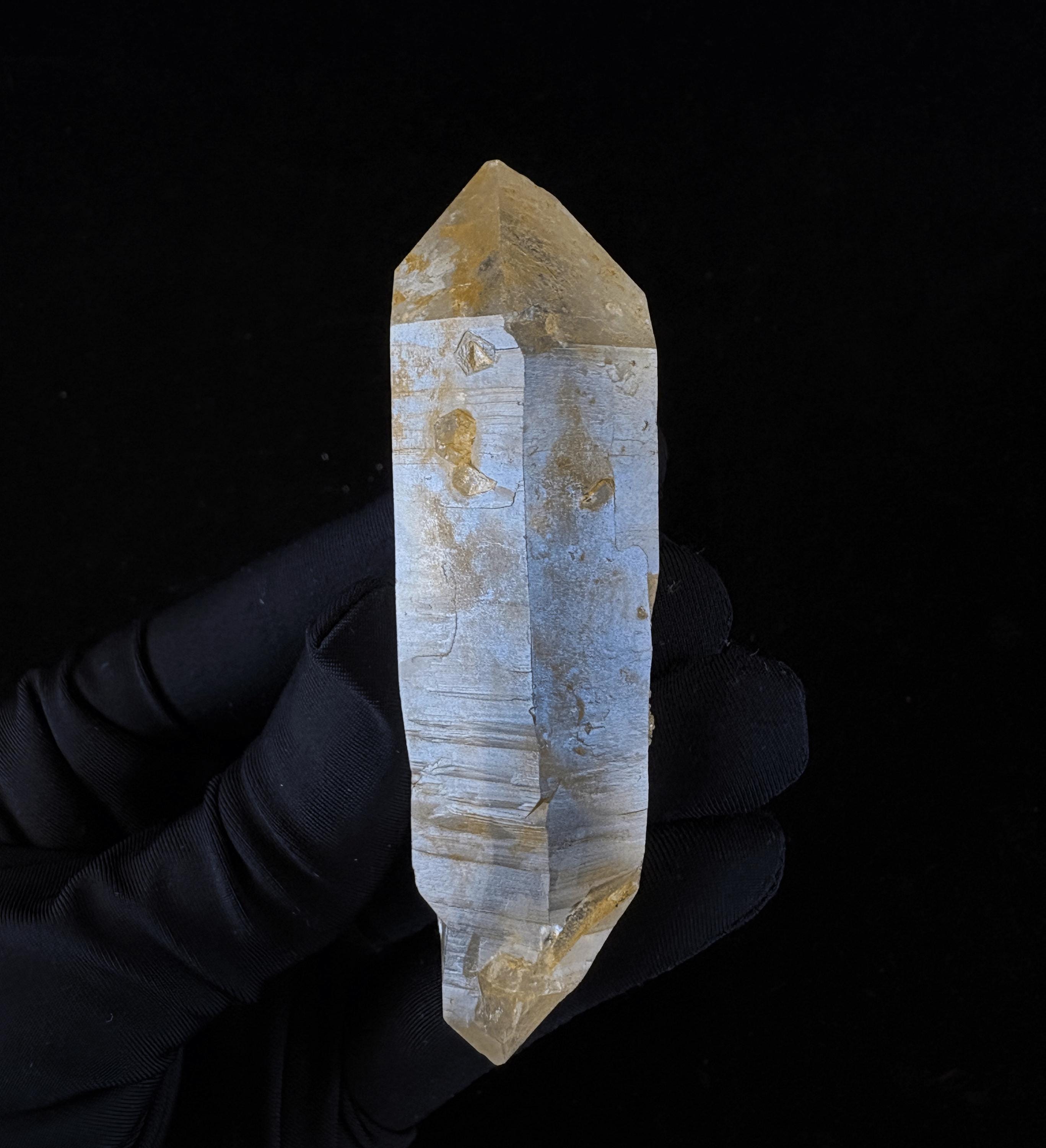 天然ヒマラヤ水晶 ダブルポイント Himalayan Quartz Double Rare Natural Double Terminated Golden Healer Himalayan Quartz
