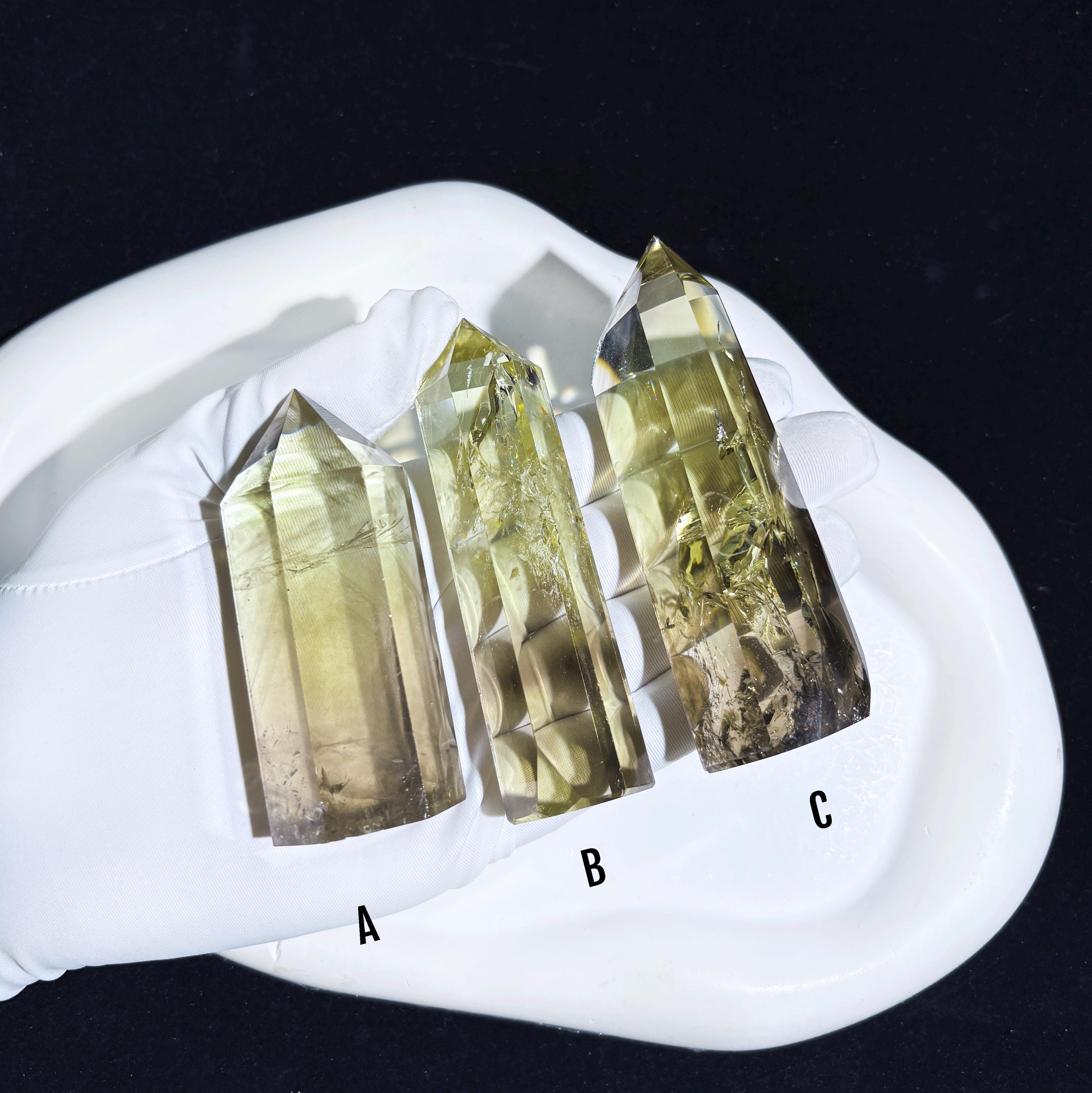 AAAAA-Grade Natural Rainbow Phantom Citrine Tower - Merchant's Stone - High Quality Crystal - 100% Natural Colors and Rainbows, Wealth Stone
