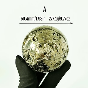 Natural Pyrite Sphere from Peru – Sparkling Golden Crystal Ball for Display & Collectors | Shiny Sunstone of Abundance
