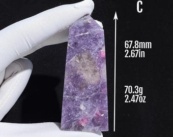 Torre de Cristal de Piedra de Unicornio / Piedra de Energía Mística e Imaginación / Perfecta para Meditación, Sanación y Decoración del Hogar