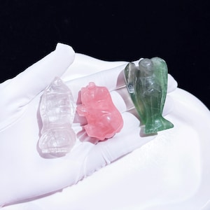 Hand-Carved Crystal Animal Carvings – Natural Gemstone Spirit Animal Sculpture | Unique Spiritual Decor and Gift and Home Decor
