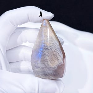 Rare Sunstone Moonstone Flame – Day & Night Crystal Ball with Golden and Blue Flash High-Quality Gemstone for Balance, Intuition Radiance