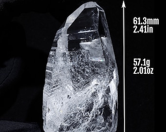 Large Lemurian Seed Quartz Point with Rainbows – Water-Clear Crystal from Colombia | Rare High-Frequency Ascension Stone