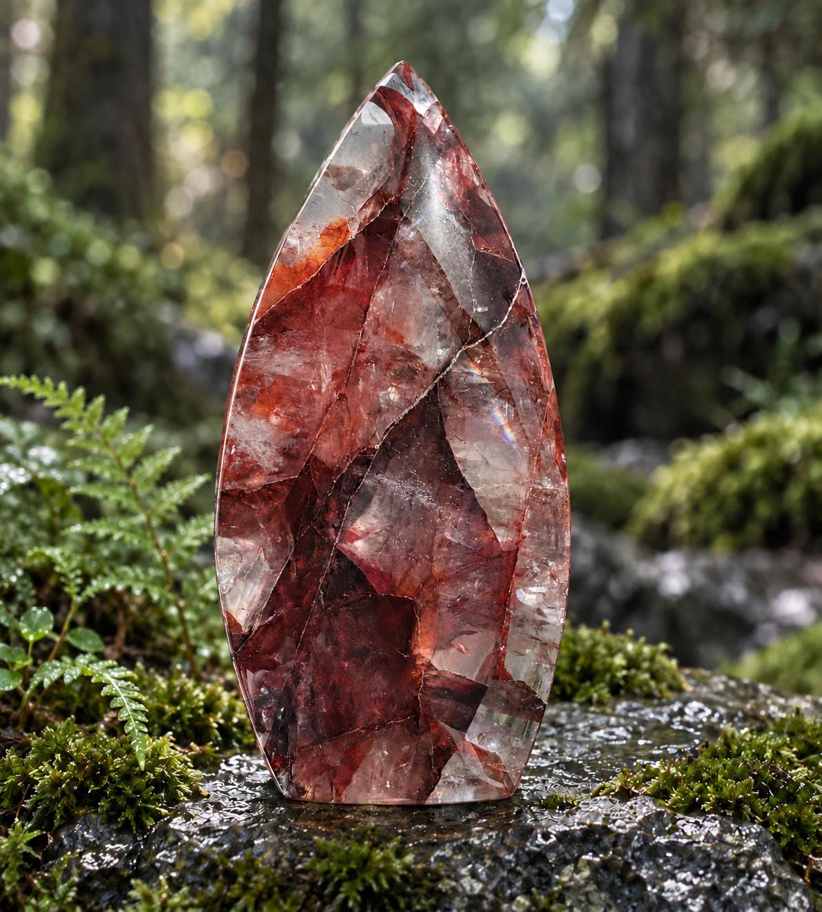 Natural Red Quartz - Etsy