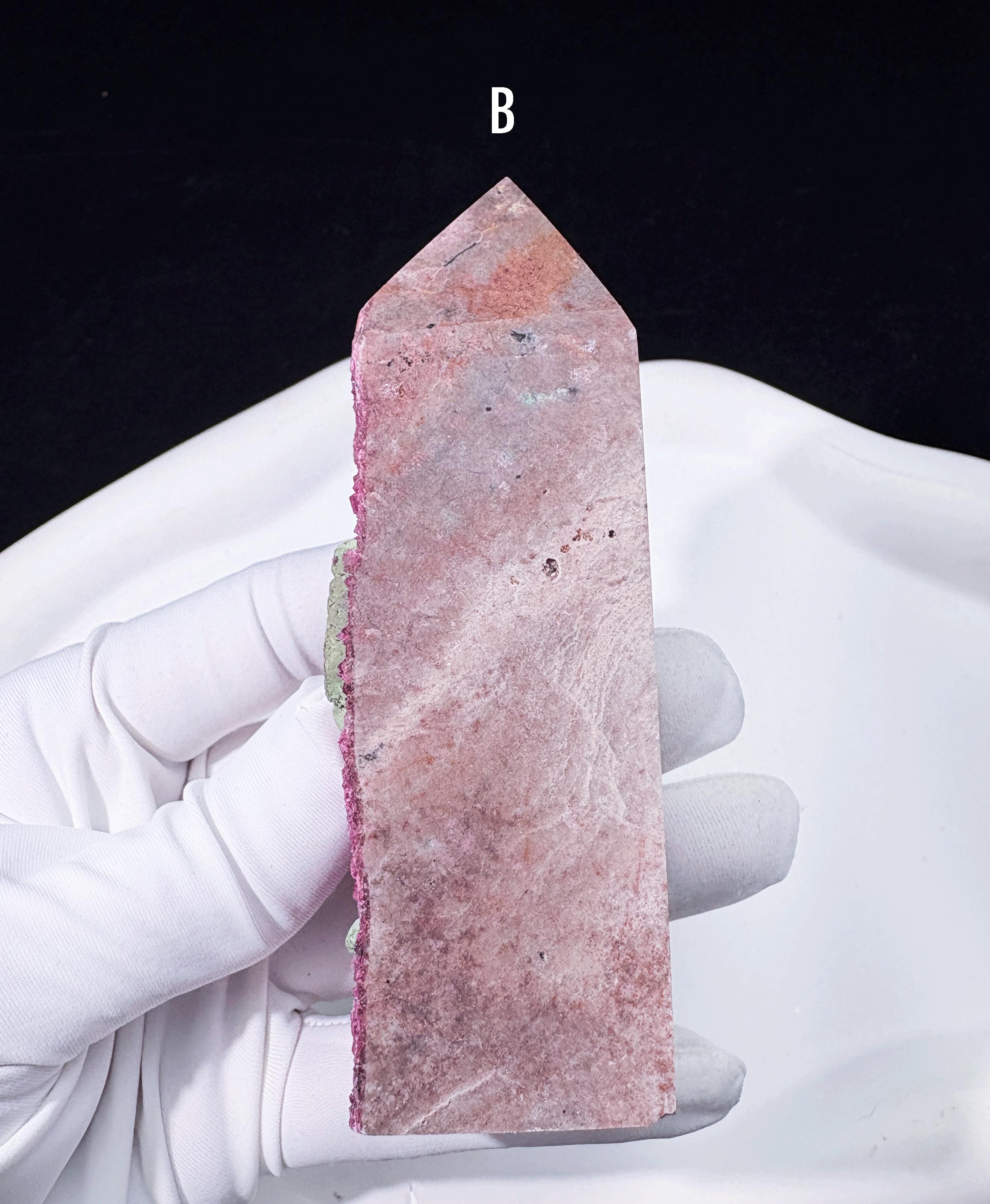 Calvite Color Sparkling Raw Cobalto Calcite Tower Unique High-quality Super Pink ...