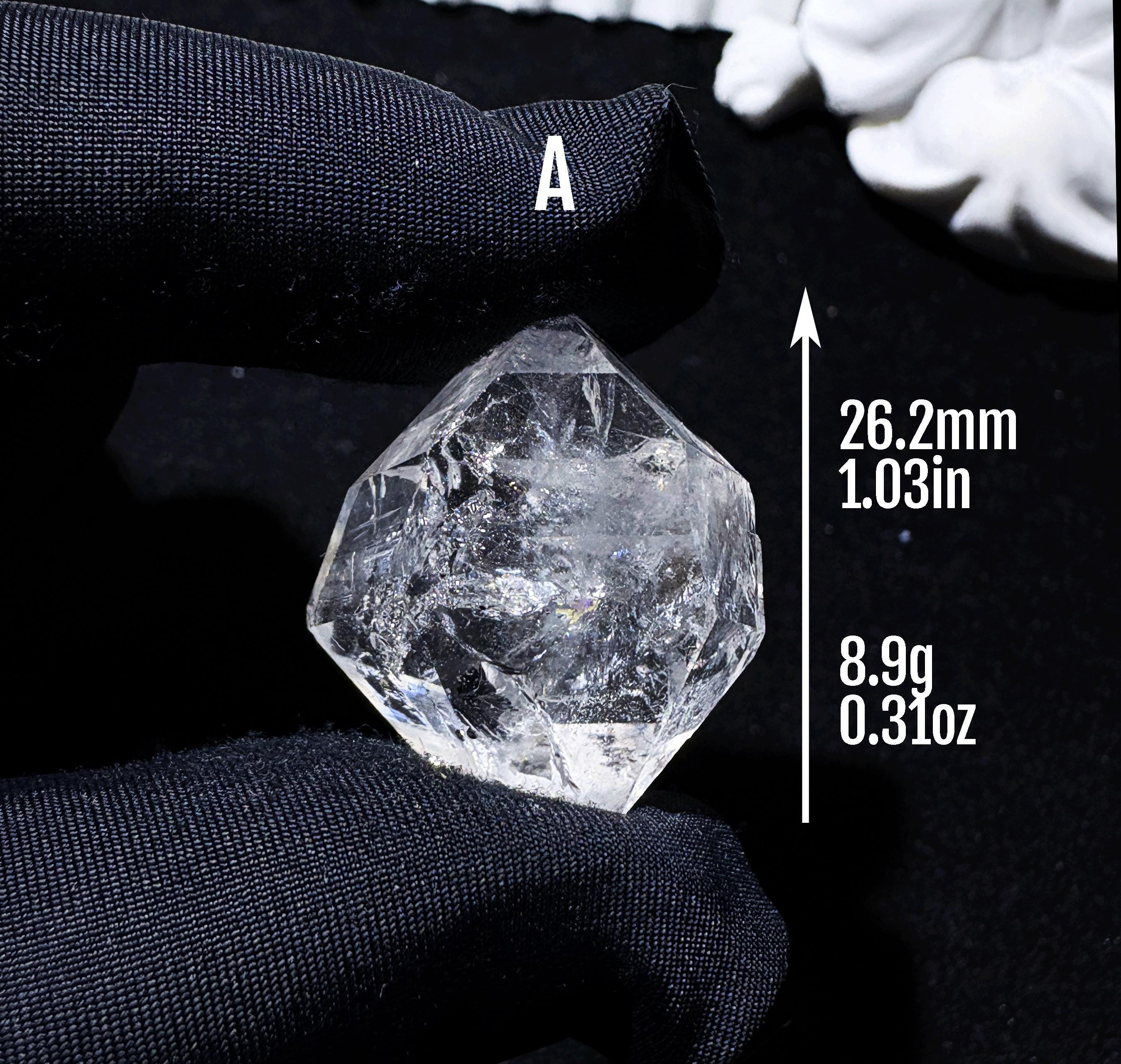 ダイヤモンドクォーツ　ハキマー　  レインボー　28g 天然ハーキマーダイヤモンドクォーツ結晶｜UV蛍光を発する透明度の高い