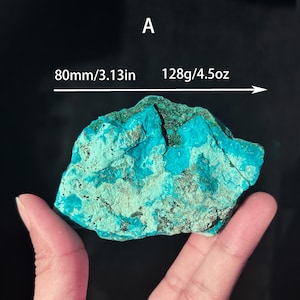Natural Chrysocolla with Sparkling Malachite Mineral Specimen | Stunning Blue-Green Raw Crystal with Wooden Base