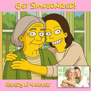 Die Simpsons benutzerdefinierte Portrait | Personalisierte Cartoon Benutzerdefinierte Simpson Kunst | Persönliches Geschenk | Jubiläumsgeschenk | Urlaub Geschenk | simpsonize Geschenk
