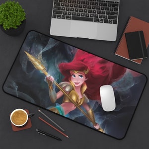 Tapis de jeu TCG - Lorcana - Art alternatif Ariel Sonic Warrior - plusieurs tailles sans zones