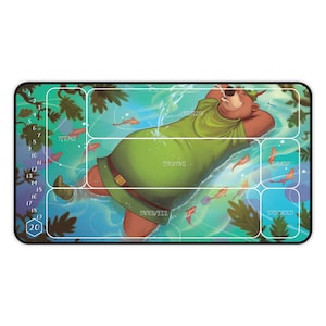 Tapis de jeu TCG - Lorcana - Little John Loyal Friend - plusieurs tailles AVEC zones