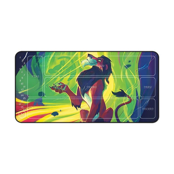 ロルカナ　スカー　プレイマット　scs TCG プレイマット - ロルカーナ - スカー・ヴェンジフル・ライオン 別